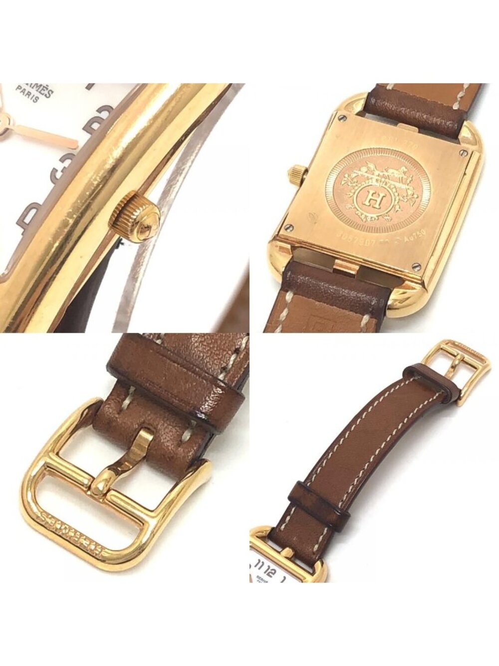Hermes Watch 18k Pink Gold Cape Cod Double Tour - Picture 7 of 9